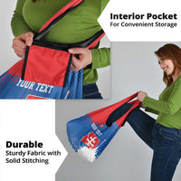 Personalized Slovakia Coat of Arms Grocery Bag Map Flag Style