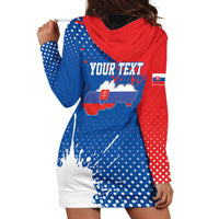 Personalized Slovakia Coat of Arms Hoodie Dress Map Flag Style