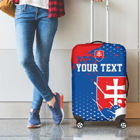 Personalized Slovakia Coat of Arms Luggage Cover Map Flag Style