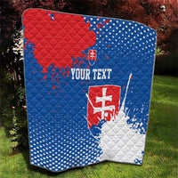 Personalized Slovakia Coat of Arms Quilt Map Flag Style