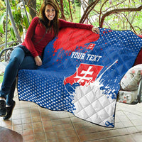 Personalized Slovakia Coat of Arms Quilt Map Flag Style