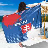 Personalized Slovakia Coat of Arms Sarong Map Flag Style