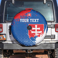 Personalized Slovakia Coat of Arms Spare Tire Cover Map Flag Style