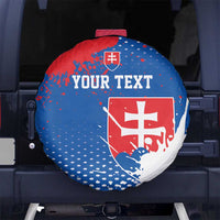 Personalized Slovakia Coat of Arms Spare Tire Cover Map Flag Style