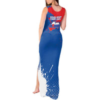 Personalized Slovakia Coat of Arms Tank Maxi Dress Map Flag Style