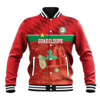 Custom Guadelope Football Baseball Jacket Basse Terre Red Style