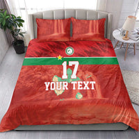 Custom Guadelope Football Bedding Set Basse Terre Red Style