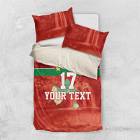 Custom Guadelope Football Bedding Set Basse Terre Red Style