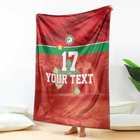Custom Guadelope Football Blanket Basse Terre Red Style