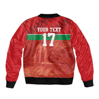 Custom Guadelope Football Bomber Jacket Basse Terre Red Style