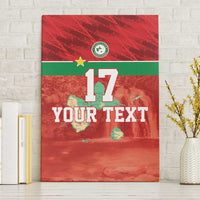 Custom Guadelope Football Canvas Wall Art Basse Terre Red Style