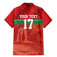 Custom Guadelope Football Family Matching Mermaid Dress and Hawaiian Shirt Basse Terre Red Style