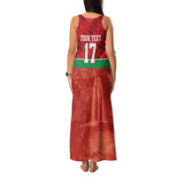 Custom Guadelope Football Family Matching Tank Maxi Dress and Hawaiian Shirt Basse Terre Red Style