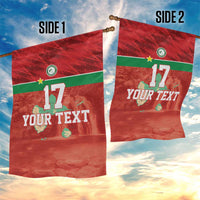 Custom Guadelope Football Garden Flag Basse Terre Red Style