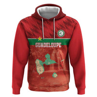 Custom Guadelope Football Hoodie Basse Terre Red Style