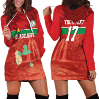 Custom Guadelope Football Hoodie Dress Basse Terre Red Style