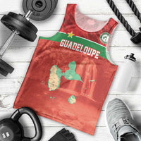Custom Guadelope Football Men Tank Top Basse Terre Red Style
