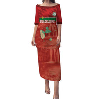 Custom Guadelope Football Puletasi Basse Terre Red Style