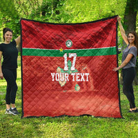 Custom Guadelope Football Quilt Basse Terre Red Style