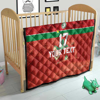 Custom Guadelope Football Quilt Basse Terre Red Style