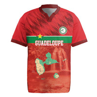 Custom Guadelope Football Rugby Jersey Basse Terre Red Style