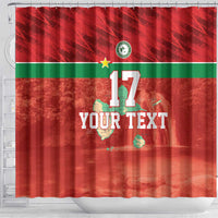 Custom Guadelope Football Shower Curtain Basse Terre Red Style