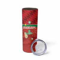 Custom Guadelope Football Skinny Tumbler Basse Terre Red Style