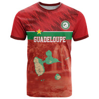 Custom Guadelope Football T Shirt Basse Terre Red Style