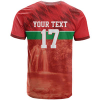 Custom Guadelope Football T Shirt Basse Terre Red Style