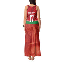 Custom Guadelope Football Tank Maxi Dress Basse Terre Red Style
