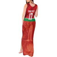 Custom Guadelope Football Tank Maxi Dress Basse Terre Red Style