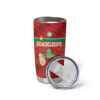 Custom Guadelope Football Tumbler Cup Basse Terre Red Style
