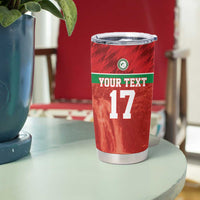 Custom Guadelope Football Tumbler Cup Basse Terre Red Style