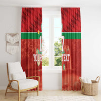 Custom Guadelope Football Window Curtain Basse Terre Red Style