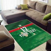 Custom Guadelope Football Area Rug Basse Terre Green Style