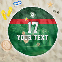 Custom Guadelope Football Beach Blanket Basse Terre Green Style