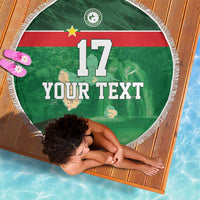 Custom Guadelope Football Beach Blanket Basse Terre Green Style