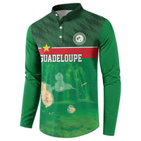 Custom Guadelope Football Button Sweatshirt Basse Terre Green Style