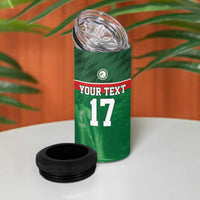 Custom Guadelope Football 4 in 1 Can Cooler Tumbler Basse Terre Green Style