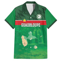 Custom Guadelope Football Family Matching Tank Maxi Dress and Hawaiian Shirt Basse Terre Green Style