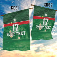 Custom Guadelope Football Garden Flag Basse Terre Green Style