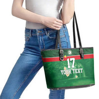 Custom Guadelope Football Leather Tote Bag Basse Terre Green Style