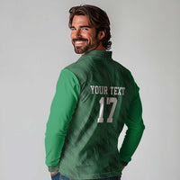 Custom Guadelope Football Long Sleeve Polo Shirt Basse Terre Green Style