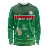 Custom Guadelope Football Long Sleeve Shirt Basse Terre Green Style