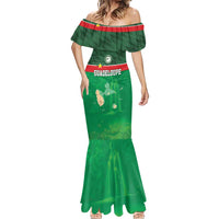 Custom Guadelope Football Mermaid Dress Basse Terre Green Style