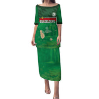 Custom Guadelope Football Puletasi Basse Terre Green Style