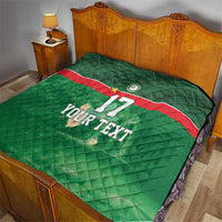 Custom Guadelope Football Quilt Basse Terre Green Style