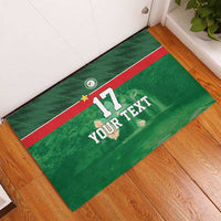 Custom Guadelope Football Rubber Doormat Basse Terre Green Style