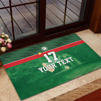 Custom Guadelope Football Rubber Doormat Basse Terre Green Style