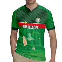 Custom Guadelope Football Rugby Jersey Basse Terre Green Style